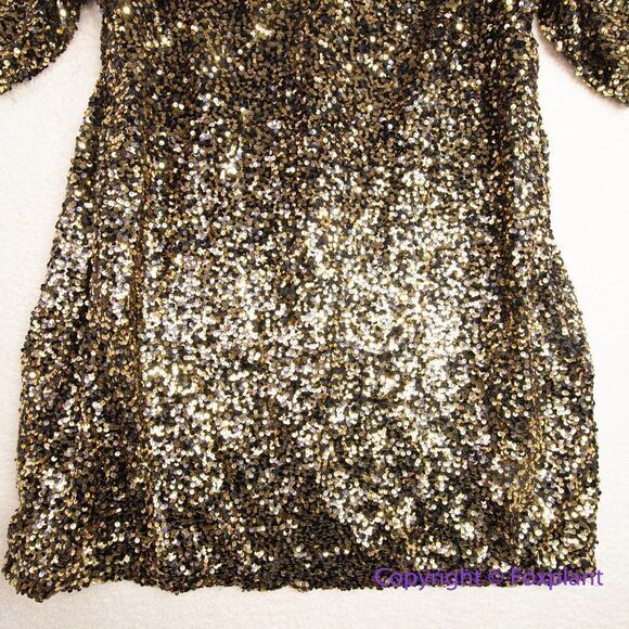 NEW City Chic Sequin Cocktail glam‎ mini Dress, color gold, plus size 20 - Picture 6 of 15